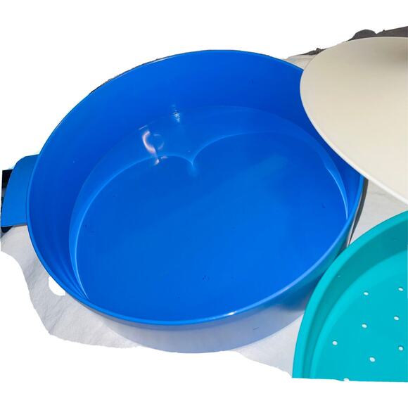 Tupperware Microsteamer Microwave Steamer Rice Veggies Cooker Large 3065A 3066A - Picture 5 of 9